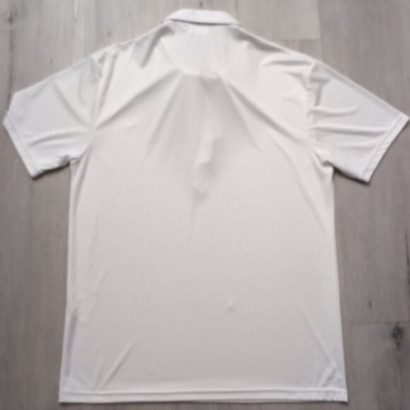 Collars and Co Polo Shirt Mens Large White Polo Short Sleeve Shirt Collars Co - Picture 4 of 4